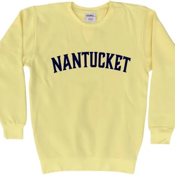 Nantucket Yellow Sweater Medium Soft as a Grape - Picture 1 of 2